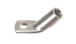 Trubkové kabelové oko lehčené úhlové 45, CU, průřez vodiče 10mm2. M6