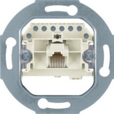 Zásuvka datová, RJ 45, UTP, Cat.3, modul přístroje, bílá HAGER WDF41073