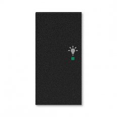 ABB Levit M Kryt 2násobný levý symbol osvětlení onyx 6220H-A02101 63