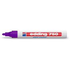 Permanentní pero, lakový popisovač s kulatým hrotem 2-4mm EDDING 750 fialová