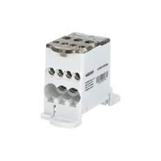 Blok pro rozdělení fází BED80A, 1P, Al/Cu, 80A, 1000V AC/DC, šedá, na DIN/panel