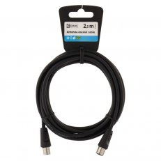 Anténní koaxiální kabel ČERNÝ  2,5M Emos SL3002