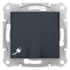 Sedna Zásuvka Schuko 2P+PE IP44, clonky, Graphite SCHNEIDER SDN3100370