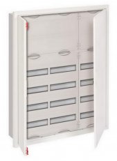 Zapuštěná rozvodnice ABB U63K -144M s dveřmi