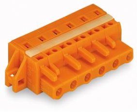 Pružinová svorka CAGE CLAMP 2,5mm2 oranžová 7pól. WAGO 231-707/027-000