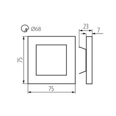 Dekorativní svítidlo APUS LED P68 CW CZ KANLUX 27070