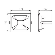 LED reflektor SMD ANTRA LED 20W-NW B 25704 Kanlux