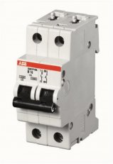 S201P-C40 NA Jistič 40A char. C 2P 15-25kA AC s nulov. pólem ABB 2CDS281103R0404