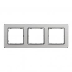 Sedna D/E Rámeček trojnásobný, Leštěný Hliník SCHNEIDER SDD370803