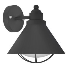 Venkovní nástěnné svítidlo BARROSELA 1xE27 černá 40W IP44 EGLO 94805