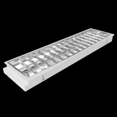 Vestavné zářivkové svítidlo EMILIA 236 EVG V-PAR DALI 12L IP20 NBB 910380520