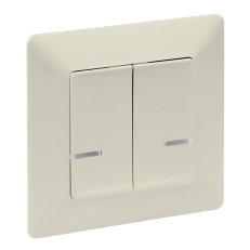 Valena Life with Netatmo - 2násobný spínač s 'N' vodičem, béžová LEGRAND 752288