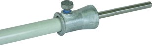 Upevňovací adaptér D 16mm přímý, odlitek Zn/nerez pro DEHNiso 106340