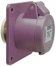 Walther 10640 NORVO Anbaudose gerade 16A 3P 0h f. Kleinsp.m.Flansch 75x75