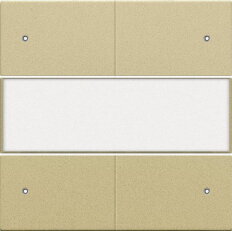 Středový kryt 4xbezpot.tlačítko 24V+LED/LABEL-GOLD COATED NIKO 221-40350