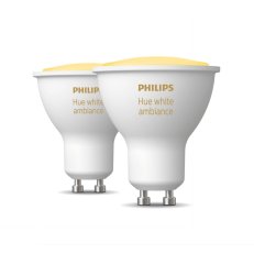 Philips Hue White Ambiance LED žárovka 5W GU10 350lm (2ks)