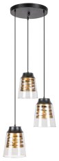 Zenaida E27 3x 60W IP20 matná černá RABALUX 3545
