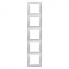 Sedna Rámeček pětinásobný vertikální, Aluminium SCHNEIDER SDN5801560