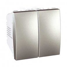 Unica Přepínač sériový, řazení 5, Aluminium SCHNEIDER MGU3.211.30