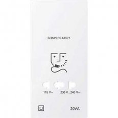 Schneider MTN213419 Kryt zásuvky pro holicí strojek, S-Design, polar