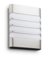 Venkovní nástěnné svítidlo Raccoon inox 1x3W PHILIPS 172734716