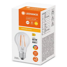 Světelný zdroj LEDVANCE LED CLASSIC A DIM CRI97 S 7.2W 927 Clear E27