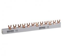 Propojovací lišta NOARK 101448 BBU 3fázová, 10mm2, 63A, 54 modulů (1m)