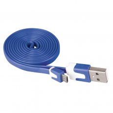 Kabel USB 2.0 A/M-MICRO B/M 1M modrý Emos SM7001B