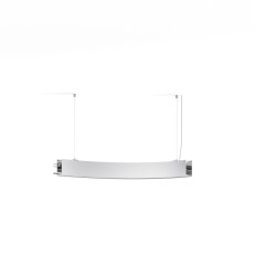 LED Svítidlo Serpent 1/4 R500, dolů, mléčný, 3000K, 16W, stříbrná FPSE055-0130DB