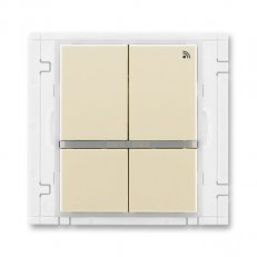 Vysílač RF čtyřtnásobn 868MHz 3299E-A11908 21 slonová kost/led. bílá Element ABB