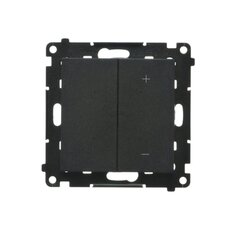 Stmívač pro stmívatelné LED, tlačítkový černá matná TESL1.01/149