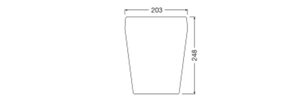 URBAN CLASSIC GLASS VLA COMP V SET GLASS FROSTED LEDVANCE 4099854618680