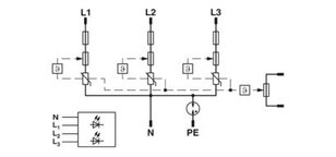 Zásuvný svodič pro přepěťovou ochranu typ 3 PLT-SEC-T3-3S-230-P 2905236
