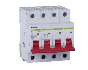 Instalační jistič NOARK 100355 EX9BH 10 kA, char. B, 25 A, 4pól