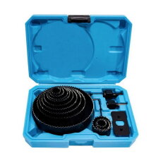 Sada vykružovacích korunek 16 dílů 19-127 mm, plastový box XTLINE XT11804