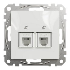 Sedna D/E Telefonní zásuvka 2xRJ11, Bílá SCHNEIDER SDD111492