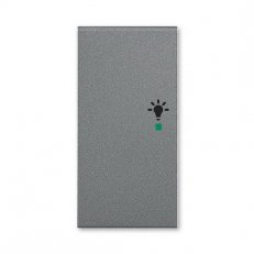 ABB Levit M Kryt 2násobný levý symbol osvětlení ocelová 6220H-A02101 69