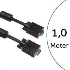 Bachman 918.009 Prodlužovací kabel 1,0m VGA 15HD/VGA 15HD, černý