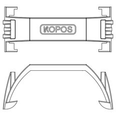 Třmen jisticí pro příchytku  5340HF_FBP, černý. KOPOS TR 5340HF_FB
