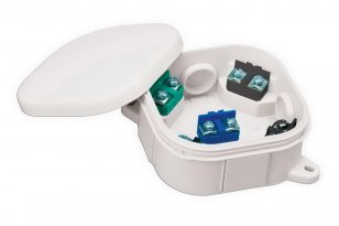 Krabice PH 92 x 92 klik, 5 barevných svorek 4 mm2, IP54, bílá MALPRO A.0020B