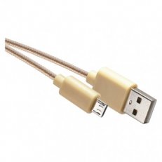 Nabíjecí a datový kabel USB-A 2.0/micro USB-B 2.0, 1 m, zlatý EMOS SM7006Y