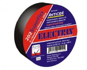 Izolační páska ANTICOR 202 SuperFlex 15x20x0,19 černá