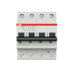 ABB S203M-D8NA jistič 3F odpojení N vodiče (3+NA) 8 A char. D 10kA
