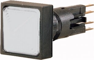 Eaton Q18LH-WS Hlavice pro signálky, 18x18 mm, kónická, bez žárovky, IP65, bílá