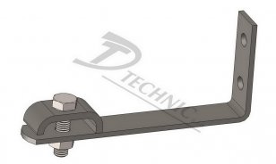 DT TECHNIC 310009 PV 23 Cu Podpěra vedení na plechové střechy L=110 mm