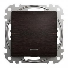 Sedna D/E Spínač jednopólový 1 orientační kontrolka, Wenge SCHNEIDER SDD181101L