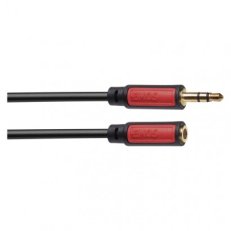 JACK kabel 3,5mm stereo, vidlice - 3,5mm zásuvka 2,5m EMOS SM5102