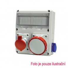 Zásuvková rozvodnice nejištěná ENERBOX 1x 63A, 1x32A, 4x230V SCAME 633.63WW
