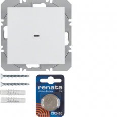 KNX RF tlačítko 1-násobné bateriové ploché quicklink S.1/B.x bílá mat 85655288