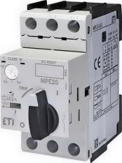 Motorový spouštěč MPE25-0,63 3p 100kA (230V) 0,4-0,63A Irm=7,5A ETI 004648004